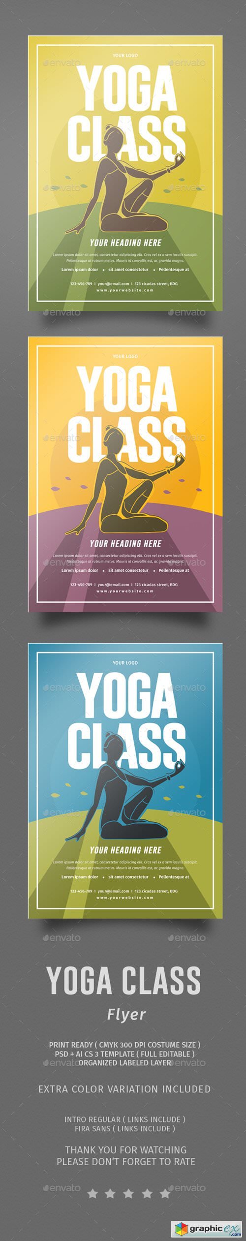 Yoga Class Flyer 14178801