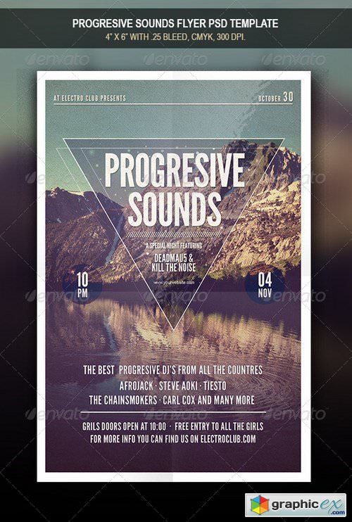 Progresive Sounds Flyer