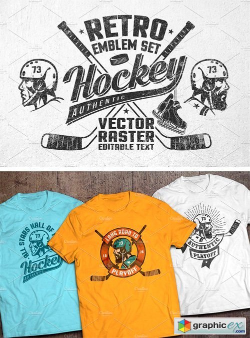 Retro Hockey Logos