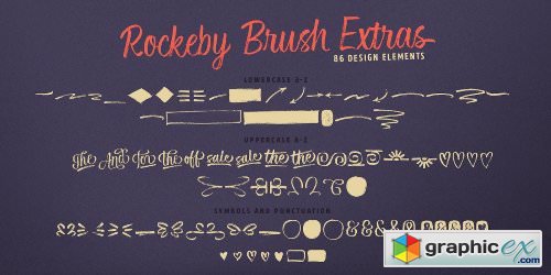 Rockeby Brush Font Family - 4 Fonts