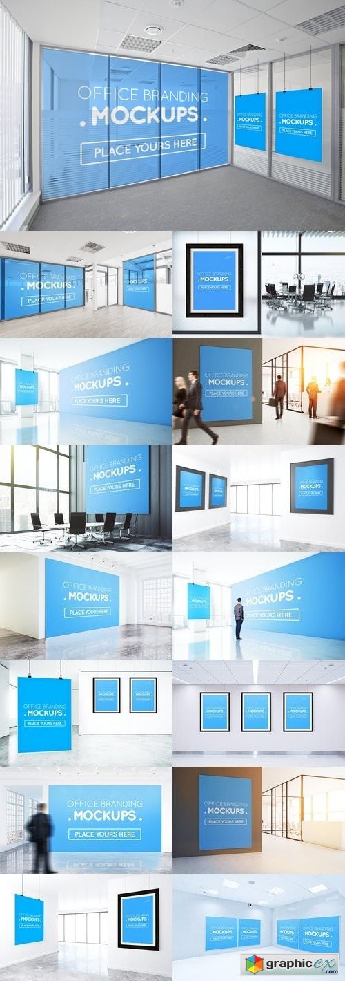 Offices Posters, Billboards Mockups