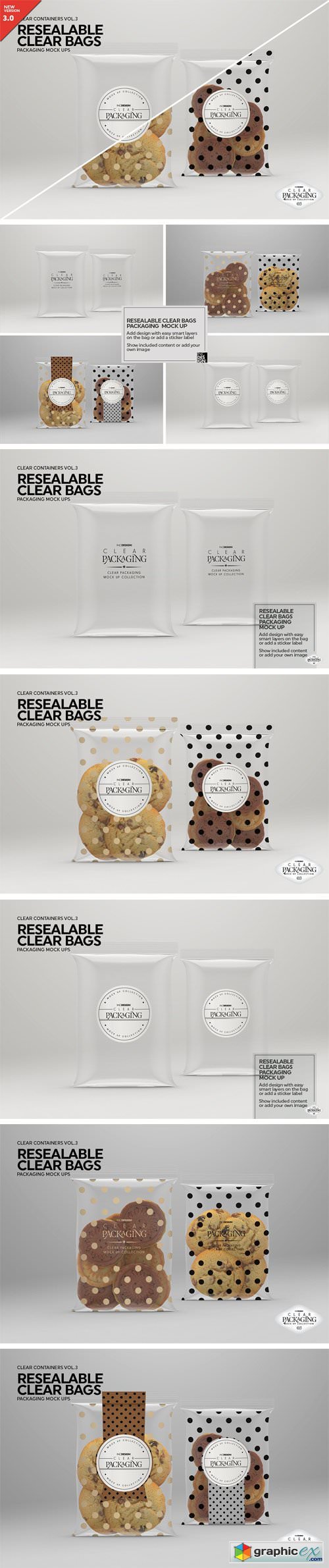 Clear Resealable Bags MockUp