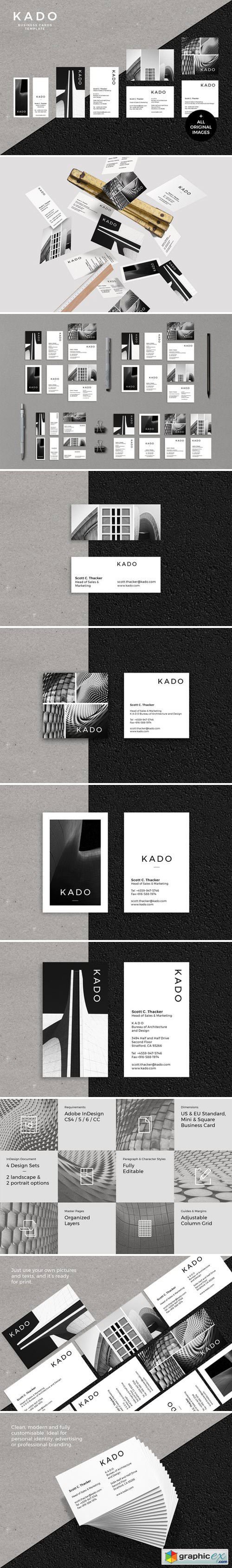 K A D O Business Cards Template