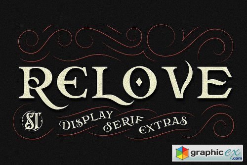 Relove Font Family - 3 Fonts
