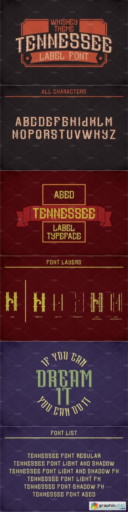 Tennessee Vintage Label Typeface