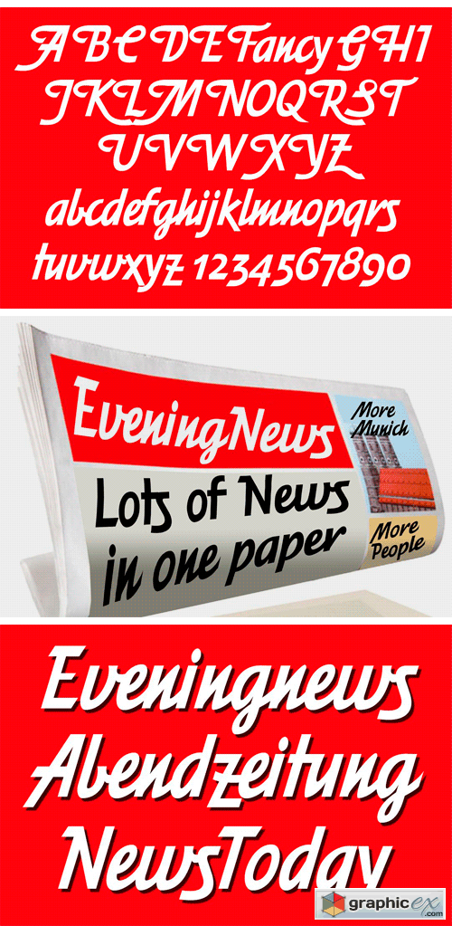 Eveningnews Fonts