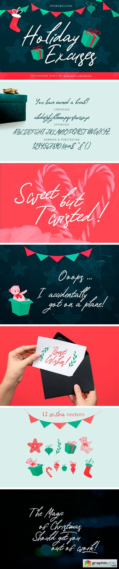 Creativefabrica - Holiday Excuses Font