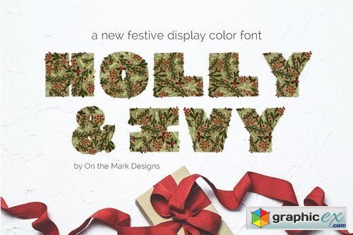 Holly Ivy Color Display Font