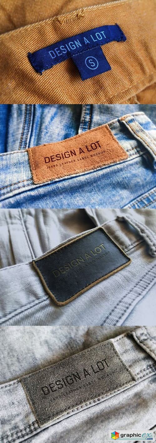 7 Jeans and Pants Label Mockups
