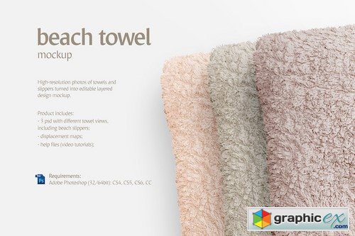 Download Beach Towel Mockup 2117073 » Free Download Vector Stock ...