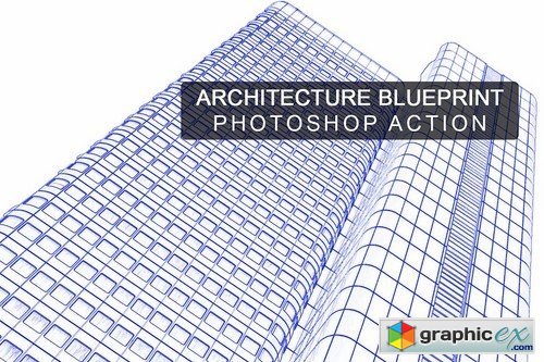 Architecture Blue Print Photoshop ac