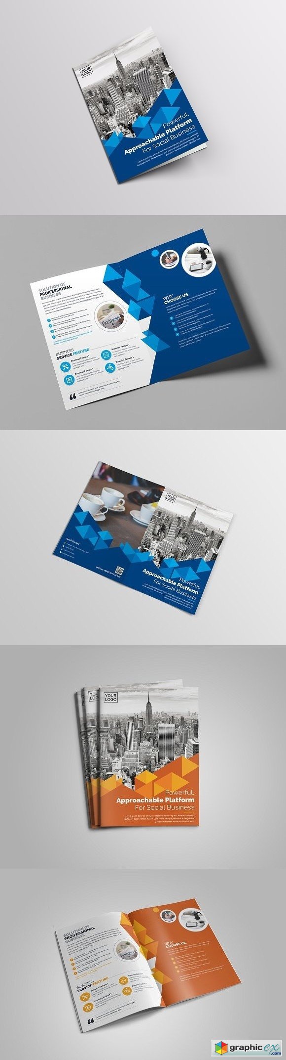 Bi-Fold Brochure Template 2043458