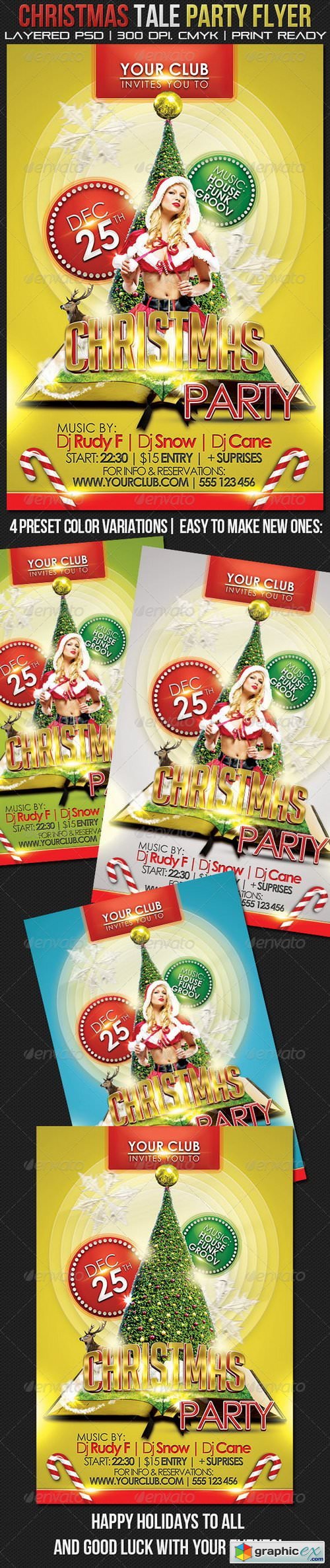 Christmas Tale Party Flyer