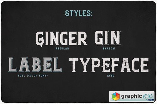 Ginger Gin typeface