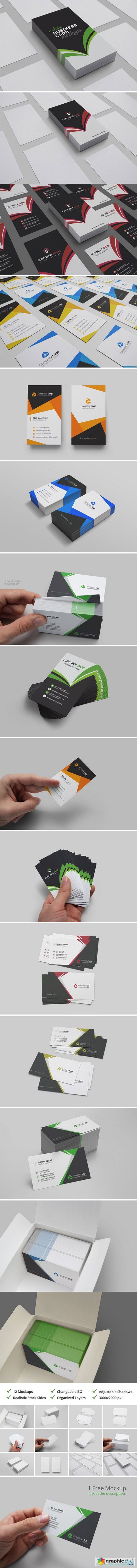 Realistic Business Card Mockups 2072315