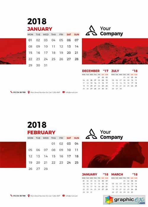 Desk Calendar 2018 2097616