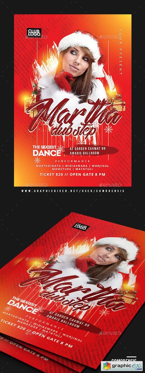 Christmas Party Flyer Template 21008548