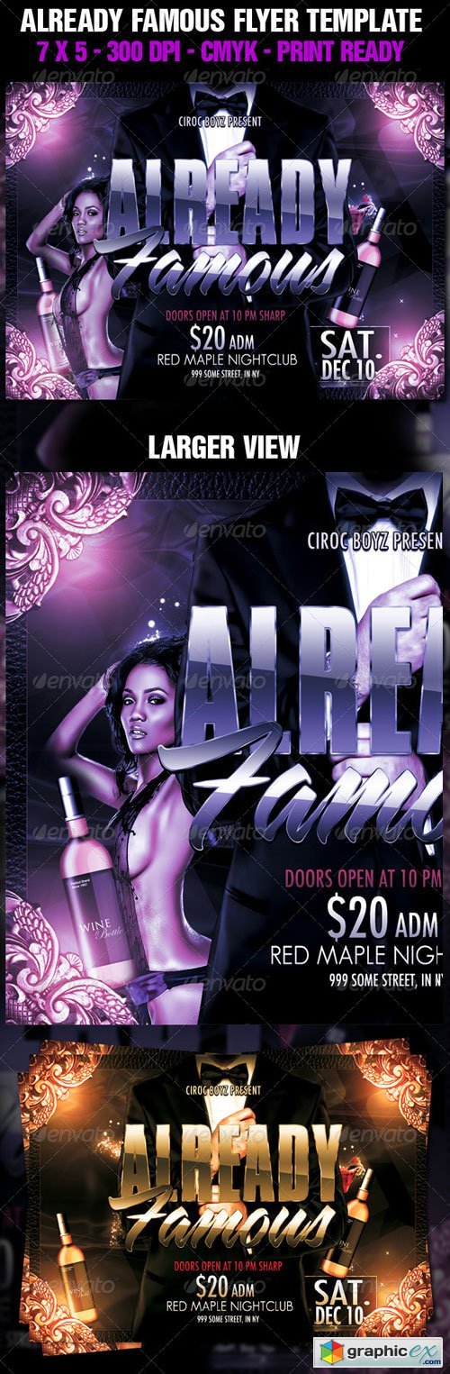 Already Famous Flyer Template