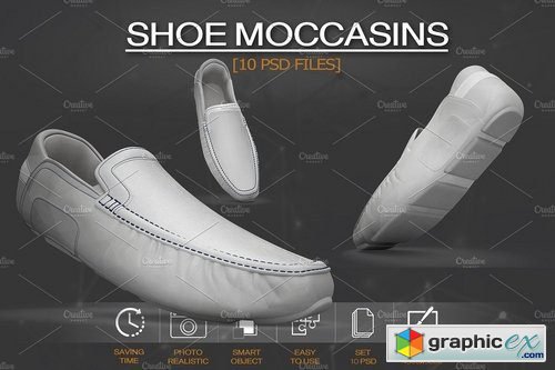 Shoe Moccasins Mockup