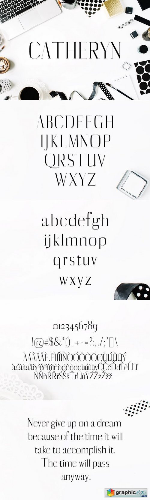 Catheryn Serif 4 Font Family Pack