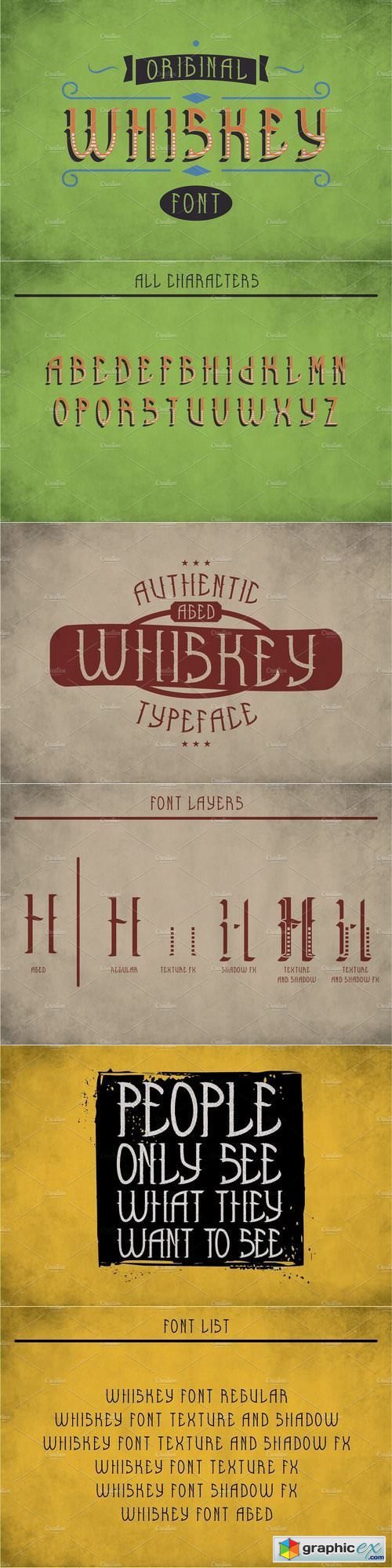 Whiskey Original Label Typeface