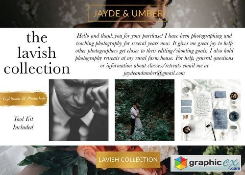 JAYDE & UMBER - LAVISH Entire Collection for Lightroom & ACR