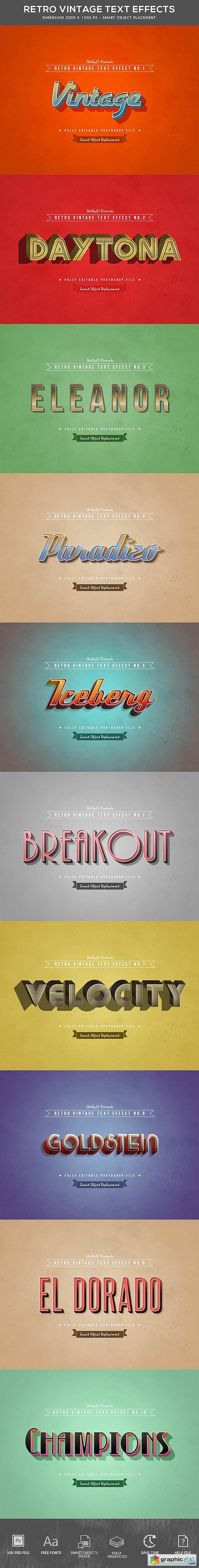Retro Vintage Text Effects 21142668