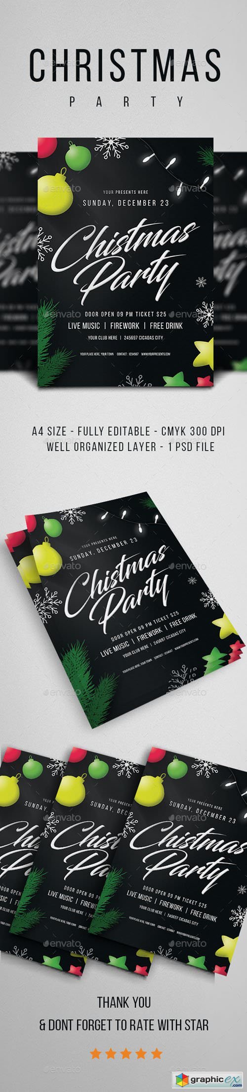 Christmas Party Flyer Vol.4