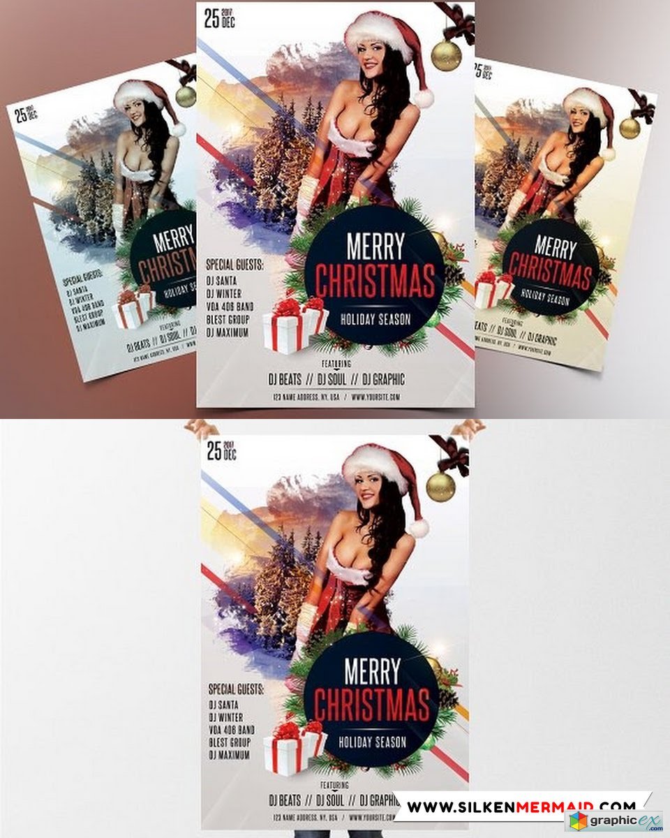 Merry X-Mas and Holidays - Flyer