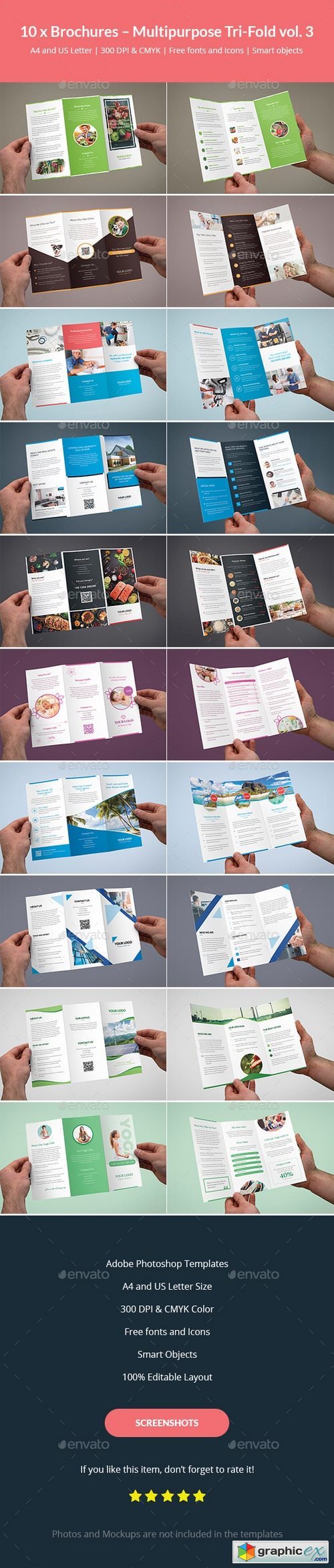 Brochures  Multipurpose Tri-Fold Bundle vol. 3