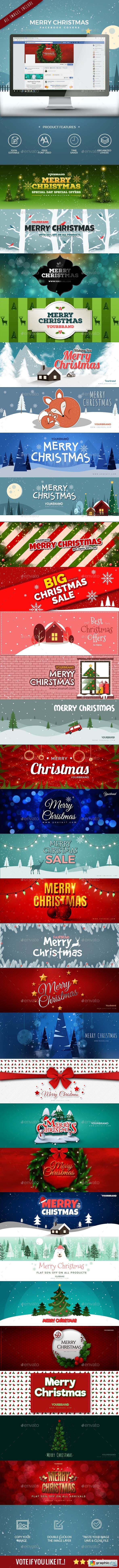 30 Christmas Facebook Covers
