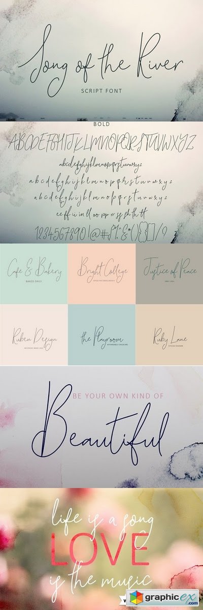 Song of the River Script Font
