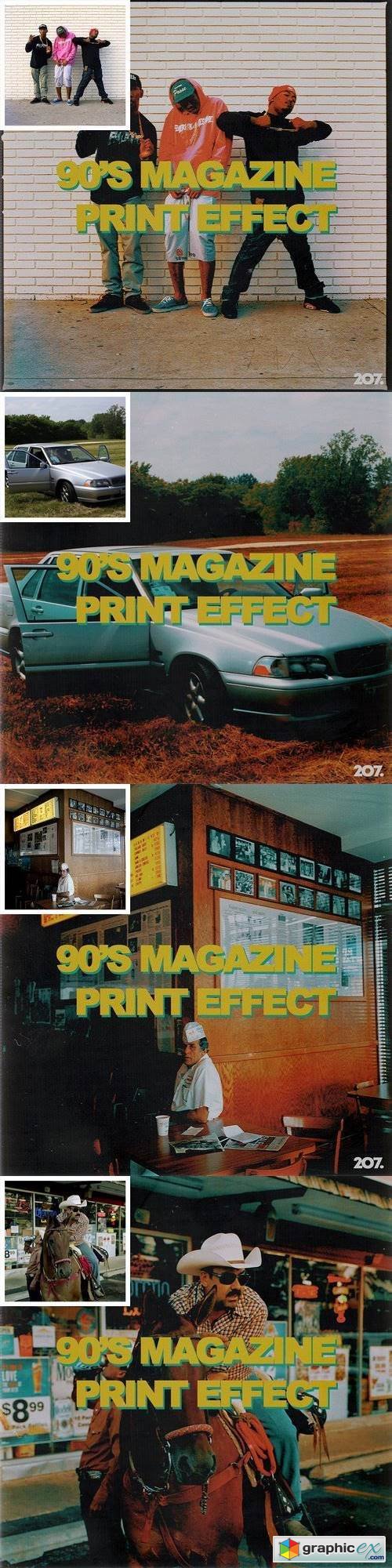 90'S MAGAZINE PRINT EFFECT BY 2?7ART