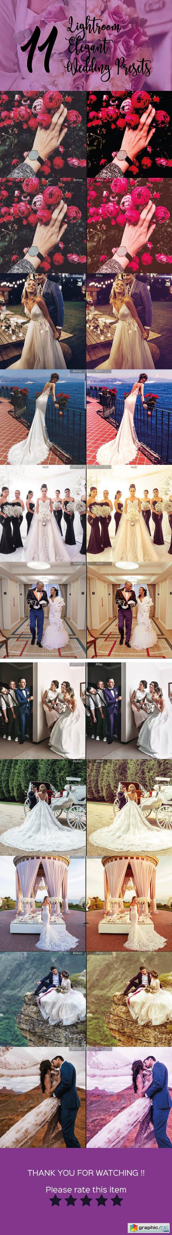 11 Elegant Lightroom Wedding Presets