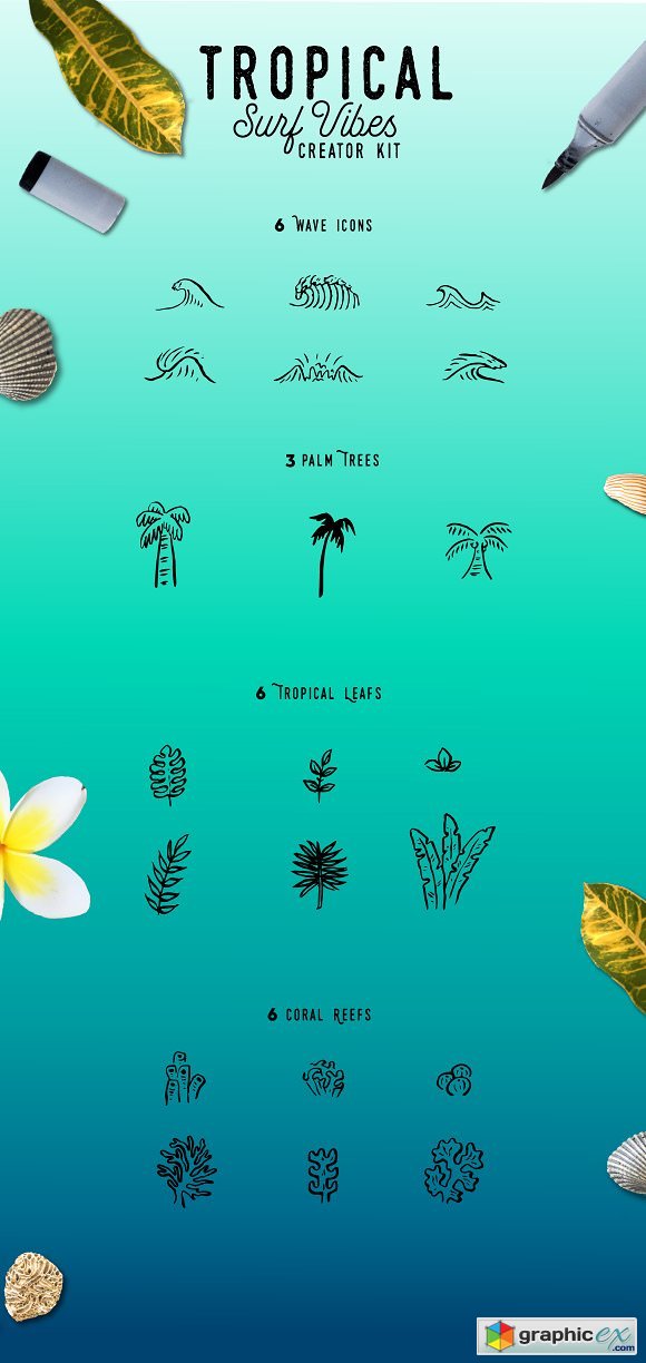 Lite-Tropical Surf Vibes-Creator Kit