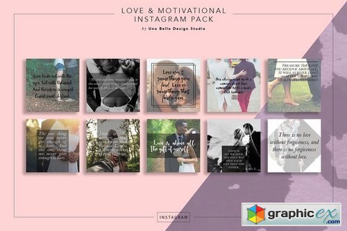 30 Love Quote Instagram Pack