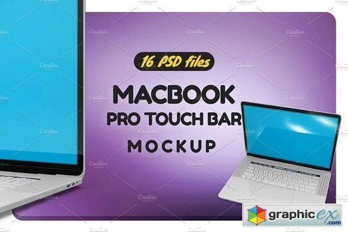 Mac Book Pro Touch Bar Mock-up
