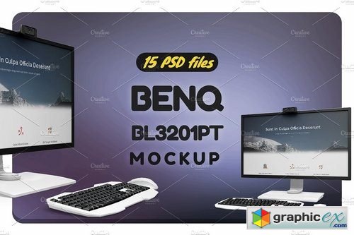 Benq Monitor Mockup