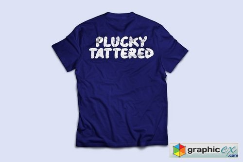Plucky Tattered Typeface