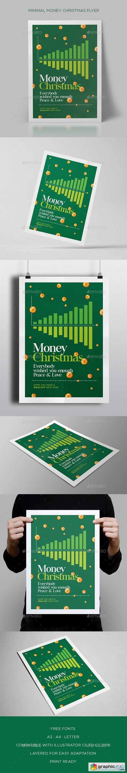 Minimal Money Christmas Flyer