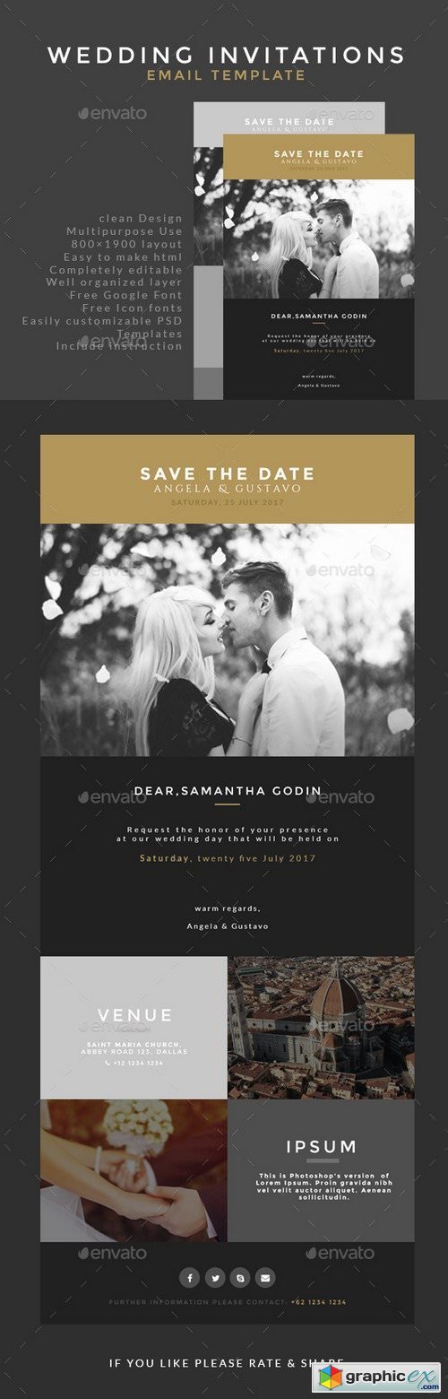 Wedding Invitation Email Template 9817950