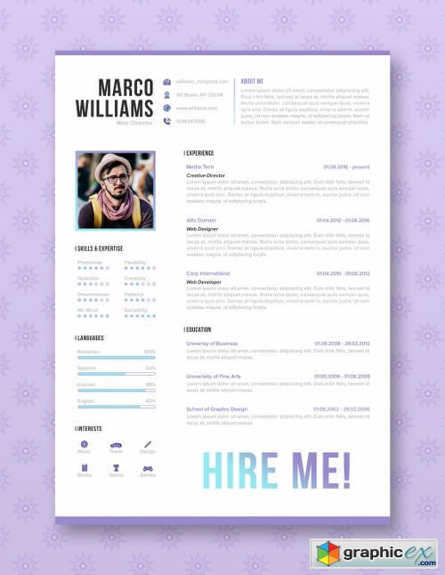 Professional Resume / CV Template 2089784