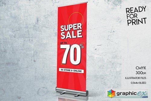 A4 and Roll-Up SUPER SALE up to 70%