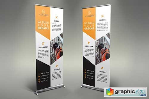 Construction Roll Up Banner 2110702