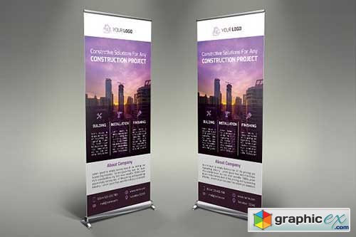 Construction Roll Up Banner 2110775