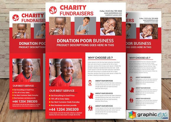 Charity Fundraisers Flyer 2111104