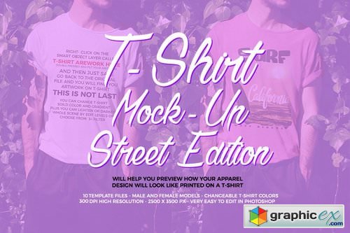 T-Shirt Mock-Up Street Edition