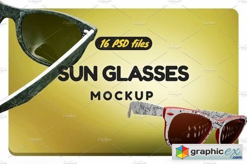 Rayban Sun Glasses Mockup