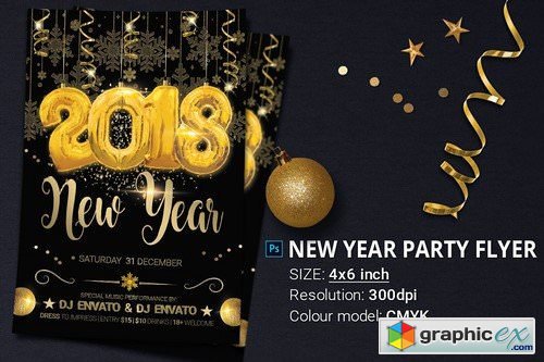 New Year Christmas Party Flyer 2118728