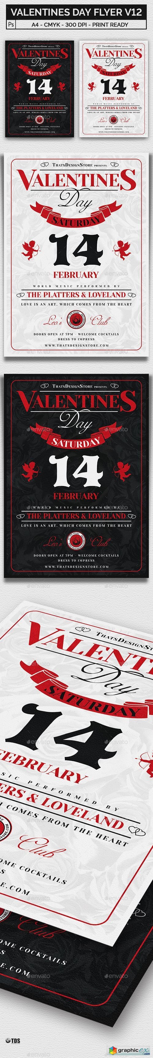 Valentines Day Flyer Template V12